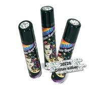 Fasching 30226 Hair Spray Glitter plata, pelo Spray + purpurina + Producto Nuevo.