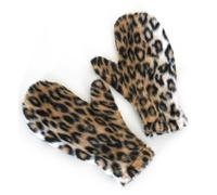 Fasching 56561 Manoplas guantes Leopard Leo Peluche NEU/OVP
