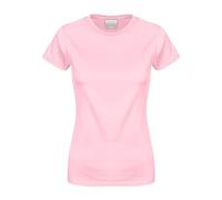 faschingskostüme - Camiseta de mujer en algodón básico con cuello redondo y corte estrecho en túnica de longitud Techno Outfit para mujer, Rosa., L