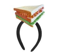 Fascia Capelli Cosplay - Cerchietto Pane Divertente, Accessorio Costume Sandwich | Novità Stravagante Simulazione Cibo Morbida Spugna Leggera Decorazione Creativa Colorata per Festa Compleanno
