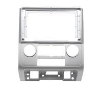Fascia de radio de 9 pulgadas 2 DIN compatible con Escape 2007-2012 Reproductor de DVD de audio estéreo automático Kit de marco de tablero Soporte de consola central Marco de navegación(Silver)