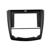 Fascia de radio de coche 2 Din compatible con Kadjar 2016+ Audio estéreo automático Placa de DVD Panel de instalación Kit de tablero Marco Soporte de consola central Marco de navegación(9 inch)