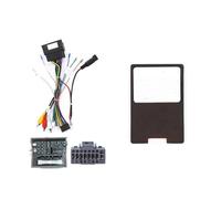 Fascia del Panel de Radio 10Pulgadas LHD RHD Multimedia Radio Marco Fasia Panel Salpicadero Soporte Adaptador Decodificador para Skoda para Kodiaq 2017-2021(Canbus2 Cable2)