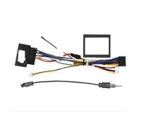 Fascia del Panel de Radio 9Inch 2 DIN Automóvil Radio Fascias Panel Tablero De Instrumentos Marco Instalación Multimedia para VW para Sharan 2012-2016 2017 2018(Cable Canbus)