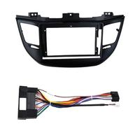 Fascia del Panel de Radio Fascias De Radio De Coche para Hyundai para Tucson 2015-2017(Marco-cordón-Negro)