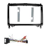 Fascia Marco Radio Coche Reproductor MP5 Android 9 Pulgadas, Embellecedor Marco Estéreo 2 DIN, Fascias Radio para Coche para Benz B200 Clase A W169 B W245 2005-2011