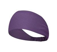 Fascia Per Capelli Donna Diadema deportiva for hombre y mujer, elástica, antideslizante, que absorbe la humedad, ideal for yoga, senderismo gimnasio(Purple)