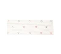 Fascia Per Capelli Donna Diadema elástica acanalada con forma de corazón perla for mujer, banda for el cabello lazo y rayas estrellas, accesorios for for yoga, correr niñas(White-2)