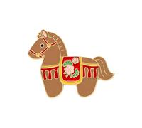 Fascinante broche con temática de animales con un divertido diseño de caballo, accesorio de ropa elegante, ideal para días especiales, accesorio de joyería de animales, clip de vestido seguro, talla