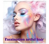 Fascination artful hair (Wall Calendar 2026 12" x 24" / 30 x 60 cm (abierto)) CALVENDO 12 Month Wall Calendar