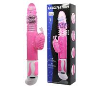 Fascination sex toys vibrador rabbit sube y baja vibración y rotación