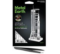 Fascinations Metal Earth Apolo Saturno V con pórtico 3D Metal Model Kit Kit con pinzas