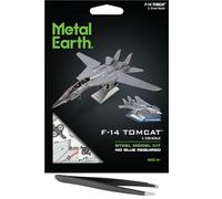 Fascinations Metal Earth F-14 Tomcat - Kit de modelo de metal 3D con pinzas