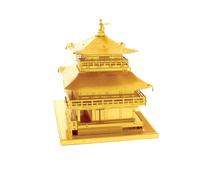 Fascinations Metal Earth Kinkaku-ji Gold Kit 3D Metal + Pinzas 010909