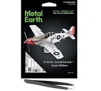 Fascinations Metal Earth P-51D Mustang Sweet Arlene - Kit de modelo de metal 3D con pinzas