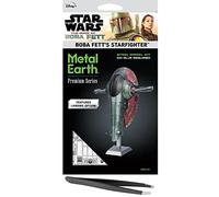 Fascinations Metal Earth Premium Series Star Wars Boba Fett Starfighter Kit de modelo de metal 3D con pinzas
