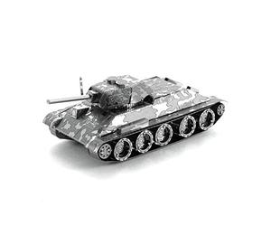 Fascinations Metal Earth Puzzle 3D Tanque De Infantería T-34. Rompecabezas De Metal De Tanques. Maquetas para Construir para Adultos Nivel Desafiante De 7.5 X 4 X 3 Cm