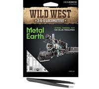 Fascinations Metal Earth Wild West 2-6-0 Locomotora 3D Metal Model Kit Kit con pinzas