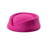 Fascinator Lana Azafatas Pastillero Sombrero Millinery Fabricación 39 Pegatinas Casco de Esquí, Rosa intenso., Talla única