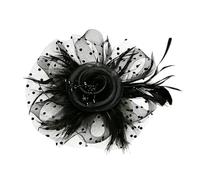 Fascinators Hats for Women - Elegant Headwear | Mesh Netting with Floral Accent Design, Lightweight Hair Clip Attachment, Formal Occasion Accessory for Tea Party and Events