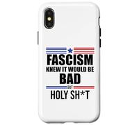 Fascism is Bad History 1776 No Kings America Pro Democracy Carcasa para iPhone X/XS