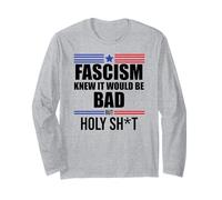 Fascism is Bad History 1776 No Kings America Pro Democracy Manga Larga