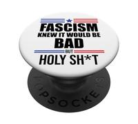 Fascism is Bad History 1776 No Kings America Pro Democracy PopSockets PopGrip Adhesivo