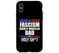 Fascism is Bad History Resist Like Its 1776 No Kings America Carcasa para iPhone X/XS