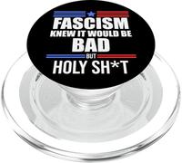 Fascism is Bad History Resist Like Its 1776 No Kings America PopSockets PopGrip para MagSafe