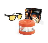 FASE - Baliza v16 Homologada DGT - Incluye Gafas de Conducción Nocturna - APP Incluida - Luz de Emergencia con Geolocalizador - Proporciona Geolocalización a la DGT - Color Naranja