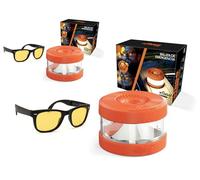 FASE - Baliza v16 Homologada DGT - Pack 2 Unidades - Incluye Gafas de Conducción Nocturna - APP Incluida - Luz de Emergencia con Geolocalizador - Proporciona Geolocalización a la DGT - Color Naranja