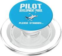 Fase de Desarrollo Piloto Divertido Futuro Aviador Capitán PopSockets PopGrip para MagSafe