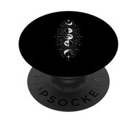 Fase Lunar Geométrica Gótica Wicca Witchy Lunar PopSockets PopGrip Adhesivo