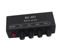 FASE Multi-Source AU-401 DC 5V-12V Mezclador de audio estéreo 4 entradas 1 salida controla individualmente el sonido de la placa sin cable