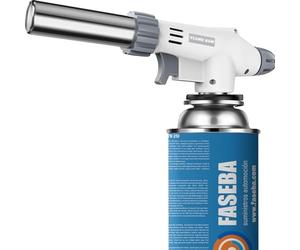 FASEBA - Pack de soplete de cocina profesional con llama ajustable y 4 cartuchos de gas.Resistente al viento, ideal para Flambeado postre, sushi…etc. Soplete de cocina, soplete gas butano.