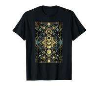 Fases de la Luna Geometría Sagrada Equilibrio Armonía Gráfico Camiseta
