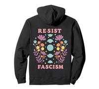 Fases de la Luna Protesta Antifascismo Feminismo Flores Sudadera con Capucha