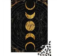 Fases Lunares Astrología Rompecabezas DIY 1000 Piezas para Adultos Todas Edades, Papel Reciclado Resistente, Decoración Mural, Regalo Navideño Festivo 70x50cm/1000pcs