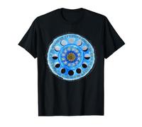 Fases Lunares con un círculo de Estrellas Camiseta gráfica económica