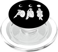 Fases Lunares Divino Femenino Espiritual Consciente Bonita Chica PopSockets PopGrip para MagSafe