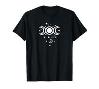 Fases Lunares Pagan Wicca Simbolo Ritual Noche Camiseta