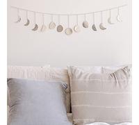 Fases Lunares para Colgar en la Pared, Arte de Pared Hecho a Mano Martillado Celestial Ciclo Lunar, decoración de Pared de Fase de la Luna, Adornos Decorativos de Metal para Colgar Decoraciones