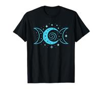 Fases Lunares símbolo Espiral Estrellas místico Noche Camiseta
