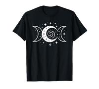 Fases Lunares símbolo Espiral Estrellas místico Noche Camiseta