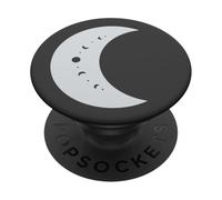 Fases of Moon Crescent Moon Celestial Antracita/Azul PopSockets PopGrip Adhesivo