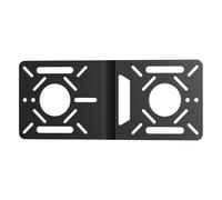 Fasgear Adaptador VESA de metal de aluminio para Mini PC, soporte para brazo de monitor Intel NUC VESA, placa adaptadora VESA con agujeros de 100 x 100 mm y 75 x 75 mm, soporte para kit de conversión