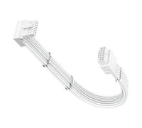 Fasgear Cable de extensión GPU PCIE 5.0/5.1 de 90 grados, 30 cm, ATX3.0/3.1 16 pines (12+4) macho a hembra GPU extensión de alimentación 600W, adaptador 12VHPWR (12V-2x6) para RTX 4070Ti/4080/4090