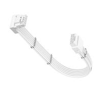 Fasgear Cable de extensión GPU PCIE 5.0/5.1 de 90 grados, 30 cm, ATX3.0/3.1 16 pines (12+4) macho a hembra GPU extensión de alimentación 600W, adaptador 12VHPWR (12V-2x6) para RTX 4070Ti/4080/4090