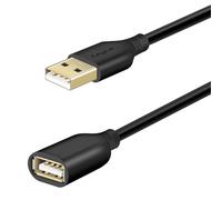 Fasgear Cable de extensión USB 2.0 de 3 m - Cable Extensor USB de Carga y sincronización Macho a Hembra (3 m, Negro)