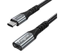 Fasgear Cable de extensión USB C 10 Gbps USB 3.1 Gen 2 Tipo C Macho a hembra Compatible con salida de video 4K Compatible con puerto Thunderbolt 3, Mac-Book, Dell XPS, Switch, USB-C Hub (1,8m, Negro)